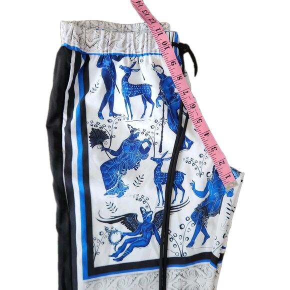 Clover Canyon Greek Mythology All Over Print Straight-Leg Pull-On Pants Size XS - Picture 6 of 7